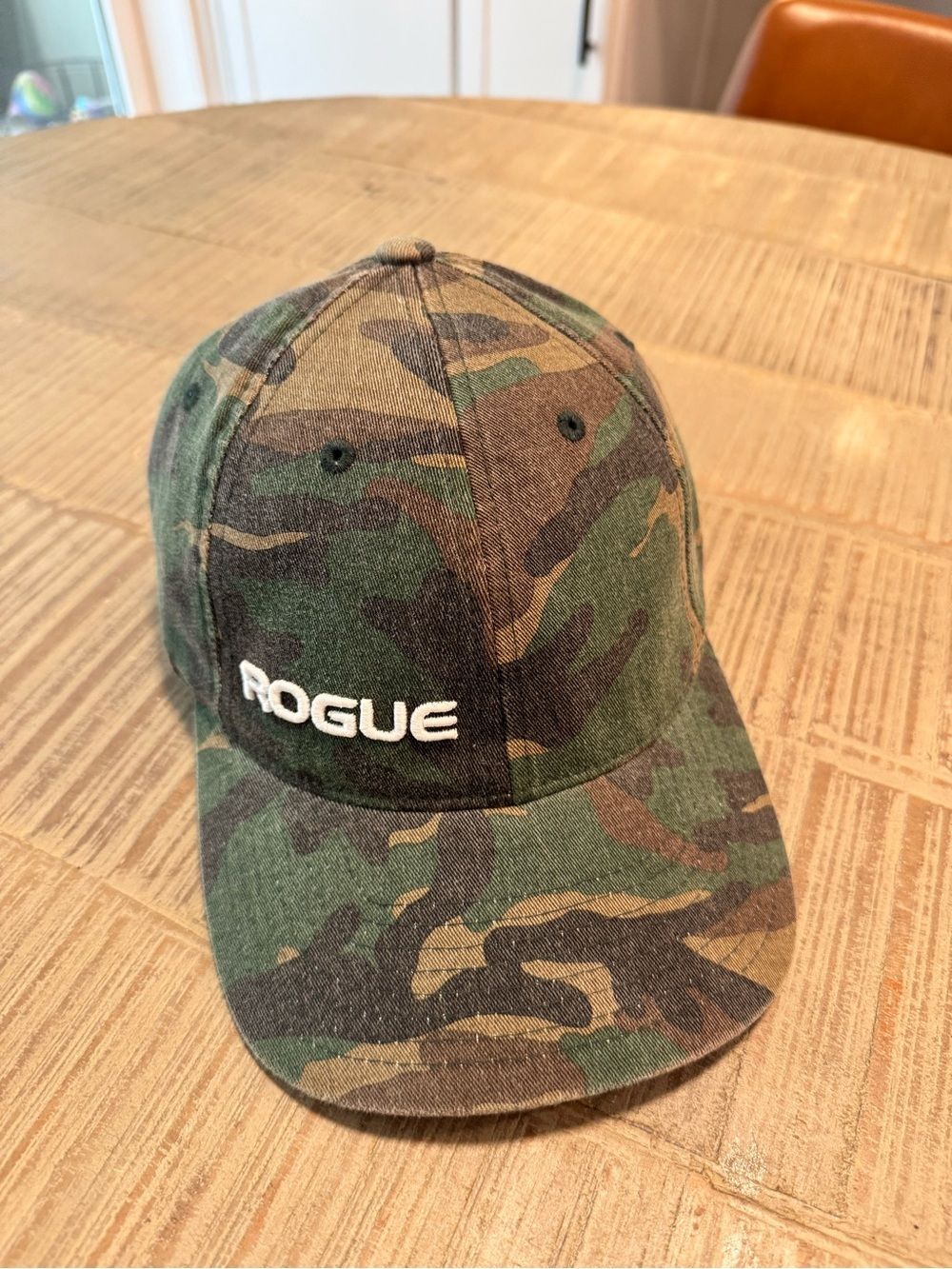 Rogue Flexfit Camo Cap with white Logo